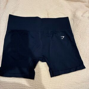 Gymshark Women's Navy Blue High-Rise Training Shorts